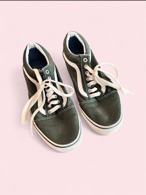 Green Canvas Old Skool Vans